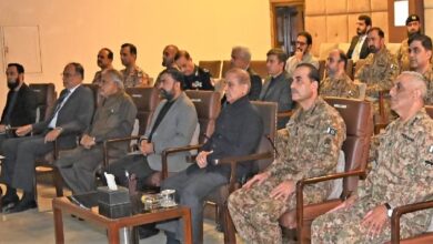 مؤتمر أمني رفيع المستوى في أمانة رئيس الوزراء الباكستاني