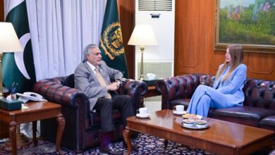 المفوض السامي البريطاني تلتقي نائب رئيس الوزراء الباكستاني