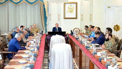 رئيس الوزراء الباكستاني شهباز شريف يترأس اجتماعًا للجنة الأمن القومي