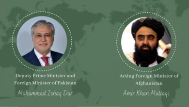 وزير الخارجية الباكستاني يهاتف وزير الخارجية الأفغاني