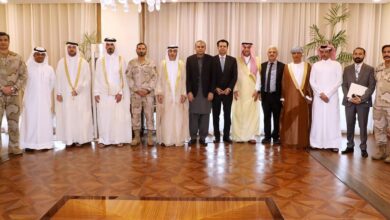 وفود مؤتمر مكافحة المخدرات الباكستاني الخليجي تلتقي بوزير الداخلية الباكستاني