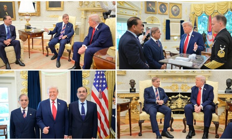 شهباز شريف يشيد بترامب ويدعو لتعزيز الشراكة