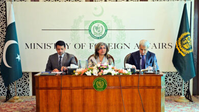 وزيرة الخارجية آمنة بلوش: حماية وحدة الأراضي أولوية وطنية