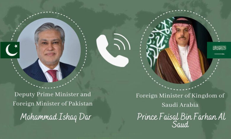 باكستان والسعودية تؤكدان التزامهما بالسلام في المنطقة