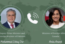 نائب رئيس الوزراء ووزيرة الخارجية الكندية يبحثان تعزيز التجارة الثنائية