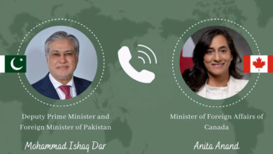 نائب رئيس الوزراء ووزيرة الخارجية الكندية يبحثان تعزيز التجارة الثنائية