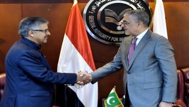 السفير عامر شوكت يبحث مع حسام هيبة تعزيز التعاون الاستثماري بين باكستان ومصر