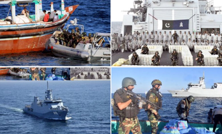 البحرية الباكستانية تضبط 2000 كغ مخدرات بعملية ناجحة ببحر العرب