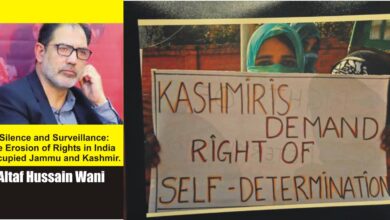 عن الصمت والمراقبة: تآكل الحقوق في جامو وكشمير المحتلة من قبل الهند