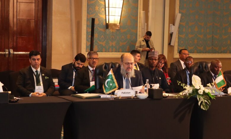 كلمة وزير التجارة الباكستاني في الاجتماع الرابع لمجموعة الثماني النامية بالقاهرة