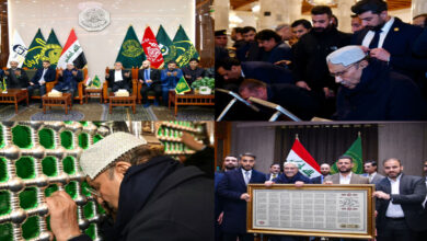 الرئيس زرداري يقوم بزيارة إلى الأماكن المقدسة في النجف والكوفة