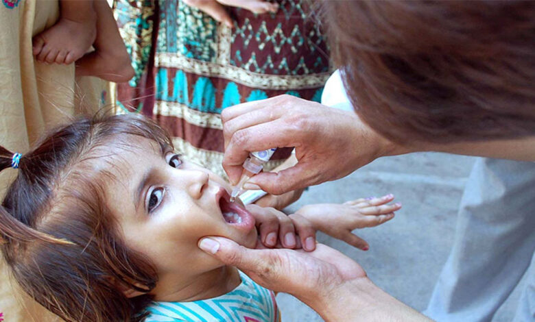 حملة مكافحة شلل الأطفال التي تستمر لمدة أسبوع جارية في جميع أنحاء البلاد