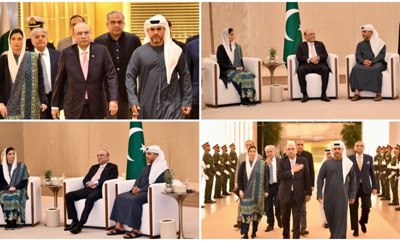 الرئيس آصف علي زرداري يبدأ زيارة رسمية إلى الإمارات لتعزيز التعاون الثنائي