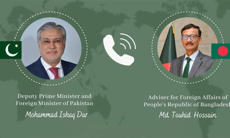 باكستان وبنغلاديش تتعهدان بتعزيز التعاون