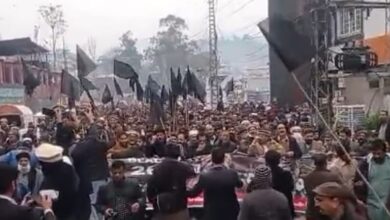 مظاهرة احتجاجية كبيرة في مظفر آباد بمناسبة يوم الجمهورية الهندية