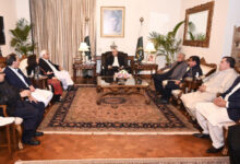 قيادات حزب الشعب الباكستاني بخيبر بختونخوا يلتقون الرئيس زرداري في إسلام آباد